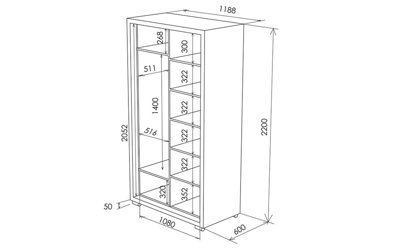 Орматек Orma Soft 2 2х дв (без зеркал) фото 5